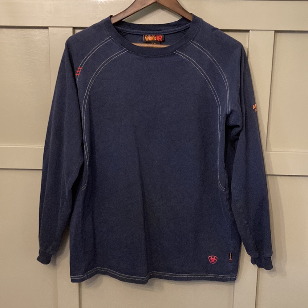 Ariat FR Work Crew T-Shirt Fire Resistant Long Sleeve Size Large